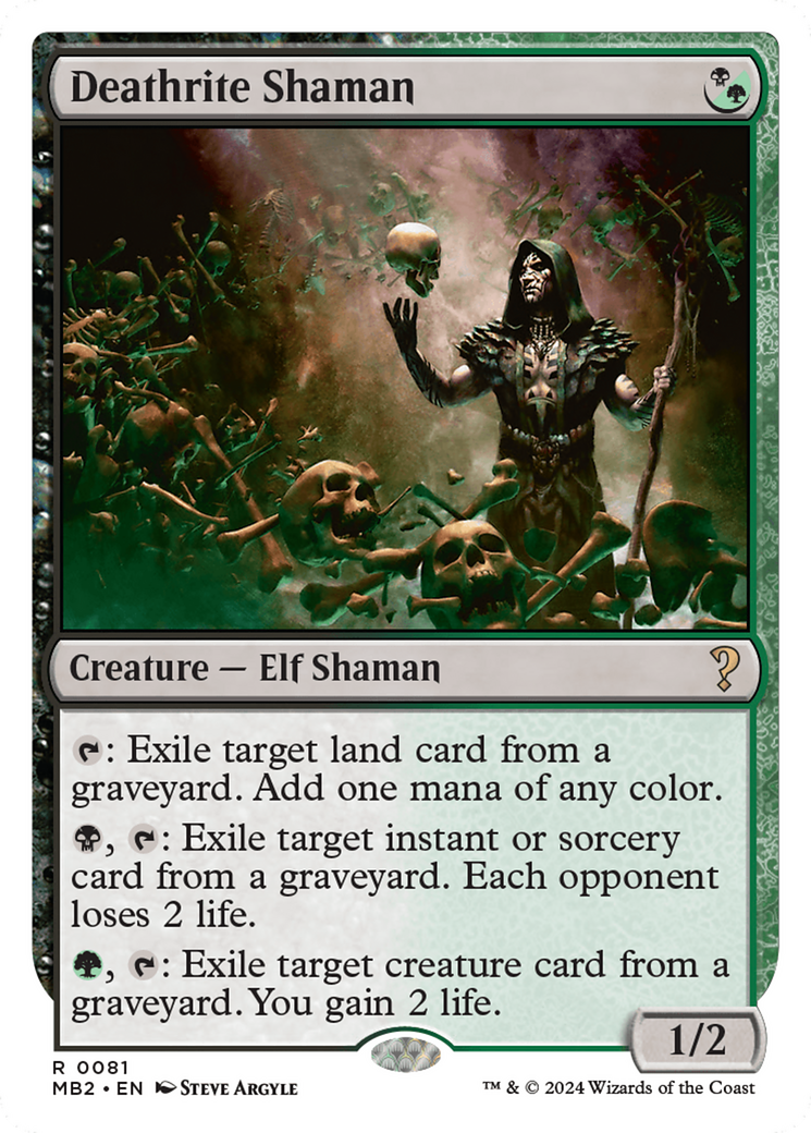 Image of Deathrite Shaman (White Border) [Mystery Booster 2]
