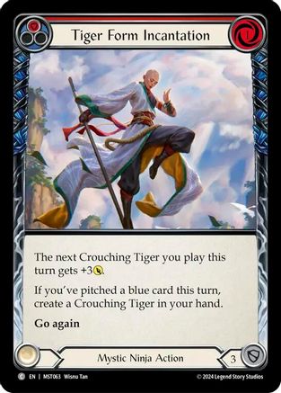 Image of Tiger Form Incantation (Red) [MST063] (Part the Mistveil)  Rainbow Foil