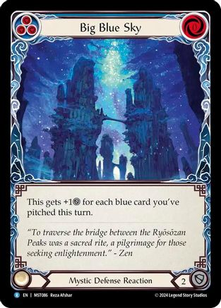 Image of Big Blue Sky [MST086] (Part the Mistveil)  Rainbow Foil