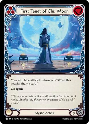 Image of First Tenet of Chi: Moon [MST092] (Part the Mistveil)  Rainbow Foil