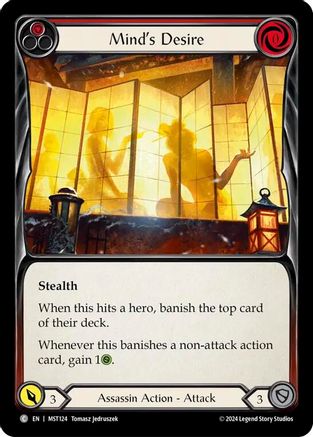 Image of Mind's Desire (Red) [MST124] (Part the Mistveil)  Rainbow Foil