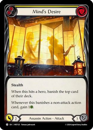 Image of Mind's Desire (Yellow) [MST125] (Part the Mistveil)  Rainbow Foil