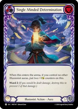 Image of Single Minded Determination (Yellow) [MST147] (Part the Mistveil)  Rainbow Foil