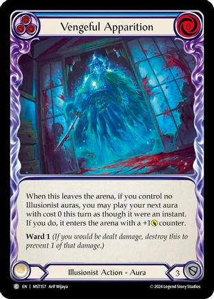 Image of Vengeful Apparition (Blue) [MST157] (Part the Mistveil)