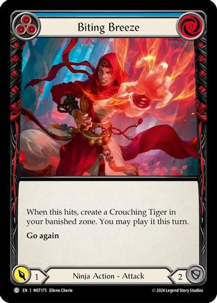 Image of Biting Breeze (Blue) [MST175] (Part the Mistveil)  Rainbow Foil
