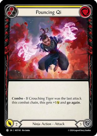 Image of Pouncing Qi (Yellow) [MST183] (Part the Mistveil)