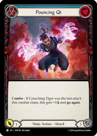 Image of Pouncing Qi (Blue) [MST184] (Part the Mistveil)