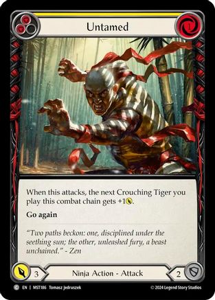 Image of Untamed (Yellow) [MST186] (Part the Mistveil)  Rainbow Foil