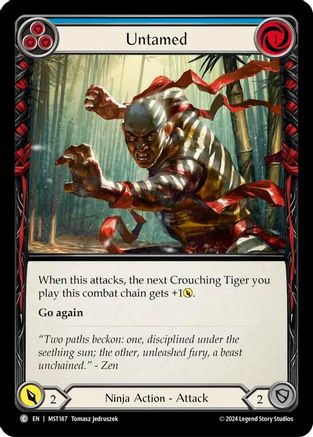 Image of Untamed (Blue) [MST187] (Part the Mistveil)  Rainbow Foil