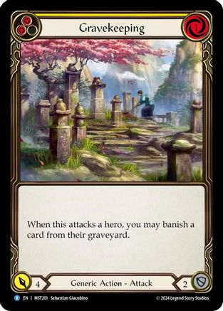 Image of Gravekeeping (Yellow) [MST201] (Part the Mistveil)