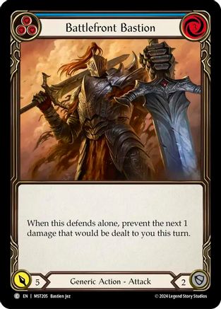Image of Battlefront Bastion (Blue) [MST205] (Part the Mistveil)  Rainbow Foil