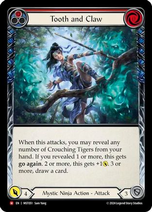 Image of Tooth and Claw [MST051] (Part the Mistveil)  Rainbow Foil