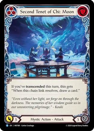 Image of Second Tenet of Chi: Moon [MST081] (Part the Mistveil)  Rainbow Foil