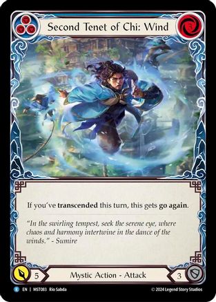 Image of Second Tenet of Chi: Wind [MST083] (Part the Mistveil)  Rainbow Foil