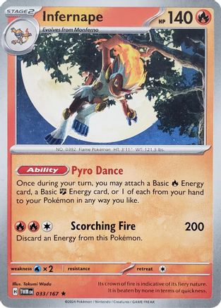 Image of Infernape (033/167) (Theme Deck Exclusive) [Scarlet & Violet: Twilight Masquerade]