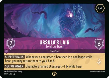 Image of Ursula's Lair - Eye of the Storm (35) - Disney Lorcana Promo Cards Cold Foil