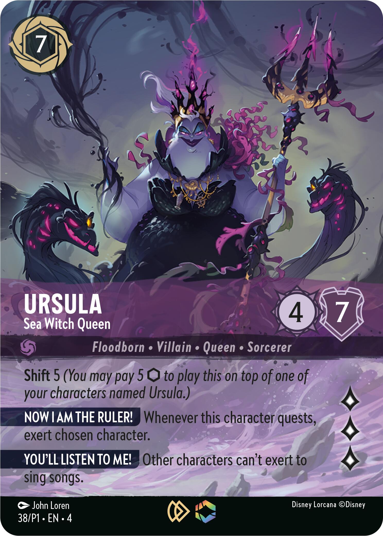 Image of Ursula - Sea Witch Queen (Store Championship) (38) [Promo Cards]
