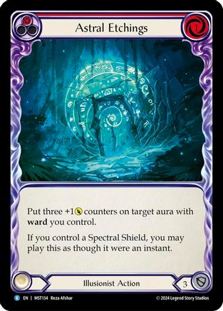 Image of Astral Etchings (Red) [MST134] (Part the Mistveil)  Rainbow Foil