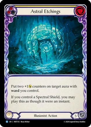 Image of Astral Etchings (Yellow) [MST135] (Part the Mistveil)  Rainbow Foil