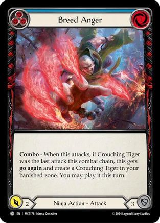 Image of Breed Anger (Blue) [MST178] (Part the Mistveil)  Rainbow Foil