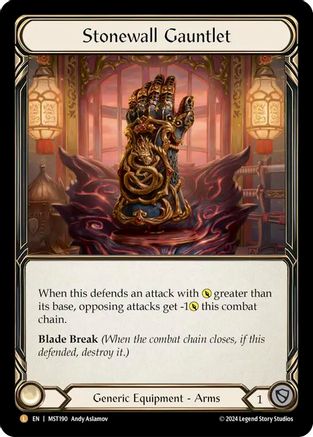 Image of Stonewall Gauntlet [MST190] (Part the Mistveil)  Rainbow Foil