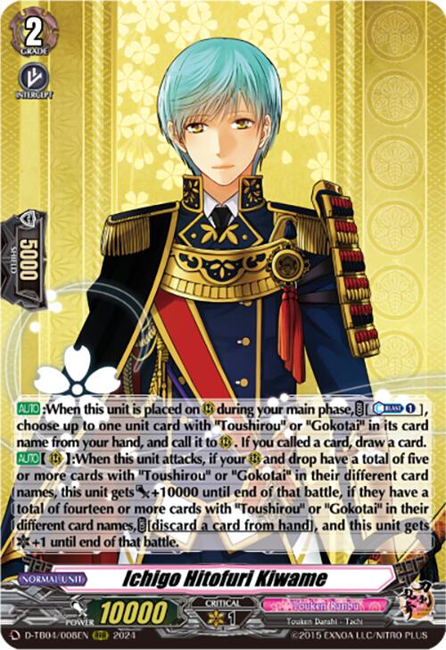 Image of Ichigo Hitofuri Kiwame (D-TB04/008EN) [Touken Ranbu ONLINE 2023]