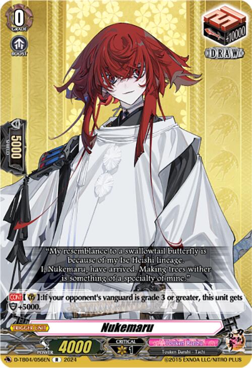 Image of Nukemaru (D-TB04/056EN) [Touken Ranbu ONLINE 2023]