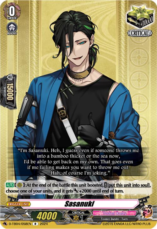 Image of Sasanuki (D-TB04/058EN) [Touken Ranbu ONLINE 2023]