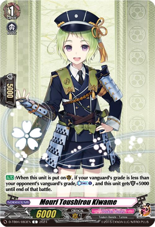 Image of Mouri Toushirou Kiwame (D-TB04/083EN) [Touken Ranbu ONLINE 2023]