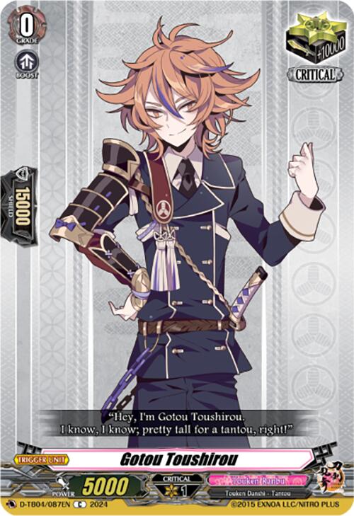 Image of Gotou Toushirou (D-TB04/087EN) [Touken Ranbu ONLINE 2023]