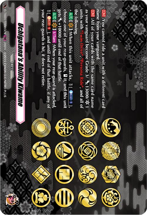 Image of Uchigatana's Ability Kiwame (D-TB04/TRR85EN) [Touken Ranbu ONLINE 2023]