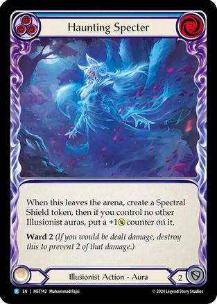Image of Haunting Specter (Blue) [MST142] (Part the Mistveil)  Rainbow Foil