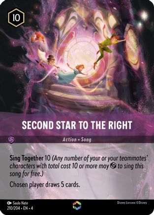 Image of Second Star to the Right (Enchanted) (210/204) - Ursulas Return Holofoil