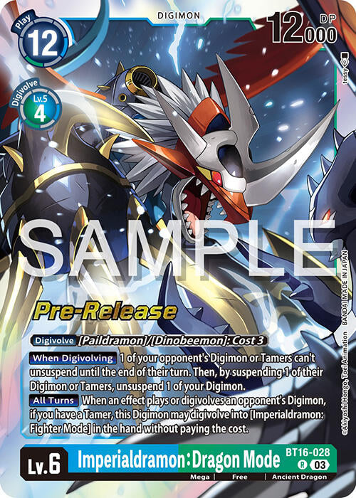 Image of Imperialdramon: Dragon Mode [BT16-028] [Beginning Observer Pre-Release Promos]