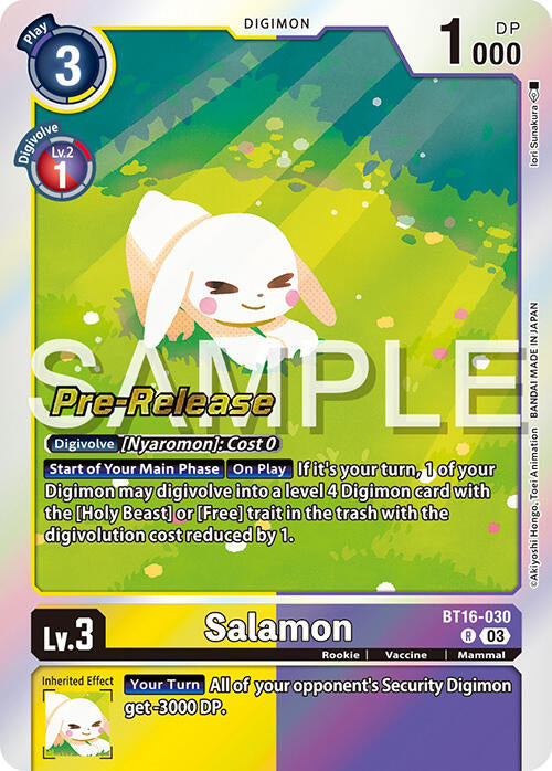 Image of Salamon [BT16-030] [Beginning Observer Pre-Release Promos]