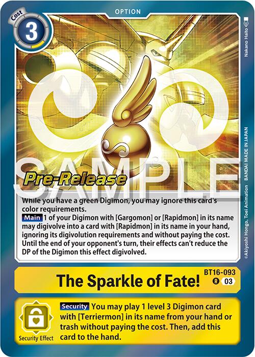 Image of The Sparkle of Fate! [BT16-093] [Beginning Observer Pre-Release Promos]