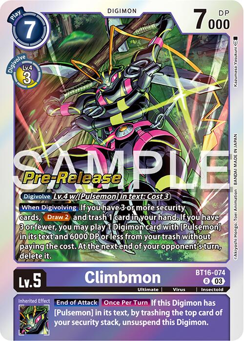 Image of Climbmon [BT16-074] [Beginning Observer Pre-Release Promos]