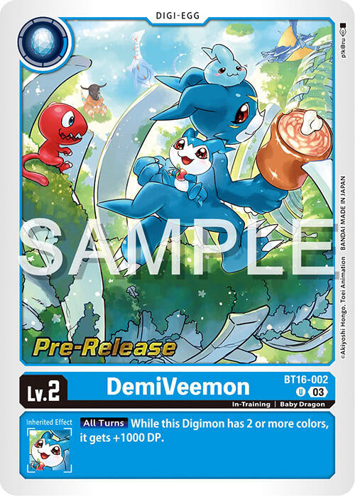 Image of DemiVeemon [BT16-002] [Beginning Observer Pre-Release Promos]