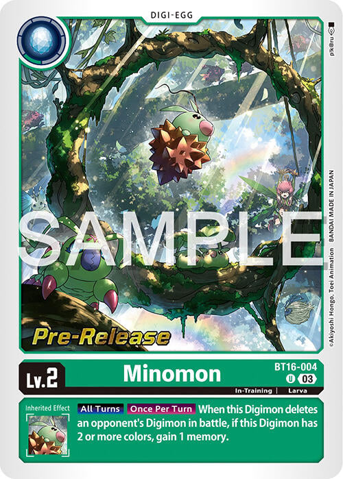Image of Minomon [BT16-004] [Beginning Observer Pre-Release Promos]
