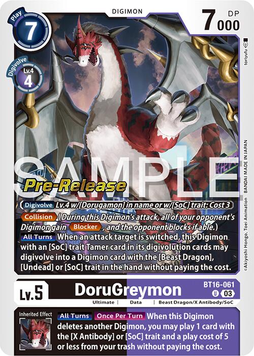 Image of DoruGreymon [BT16-061] [Beginning Observer Pre-Release Promos]