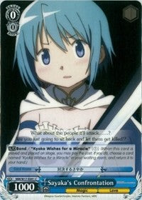 Image of Sayaka's Confrontation (MM/W17-E091 C) [Puella Magi Madoka Magica]
