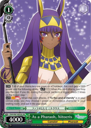 Image of As a Pharaoh, Nitocris (FGO/S87-E033S SR) [Fate/Grand Order THE MOVIE Divine Realm of the Round Table: Camelot]