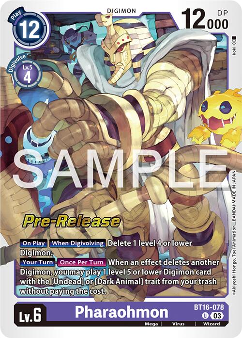 Image of Pharaohmon [BT16-078] [Beginning Observer Pre-Release Promos]