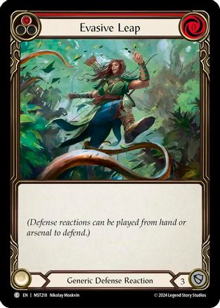 Image of Evasive Leap (Red) [MST218] (Part the Mistveil)  Rainbow Foil