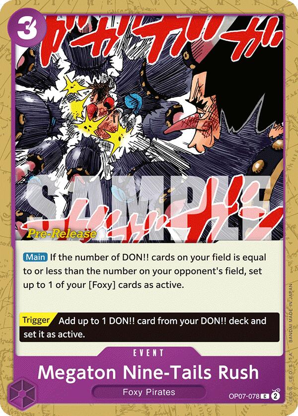 Image of Megaton Nine-Tails Rush [500 Years in the Future Pre-Release Cards]