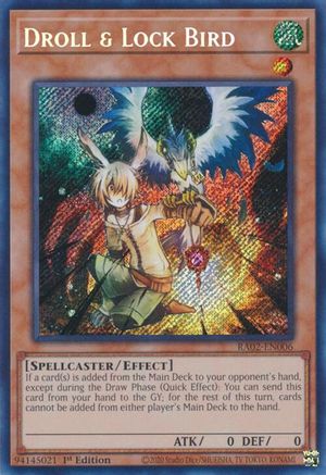 Image of Droll & Lock Bird (Secret Rare) [RA02-EN006] Secret Rare