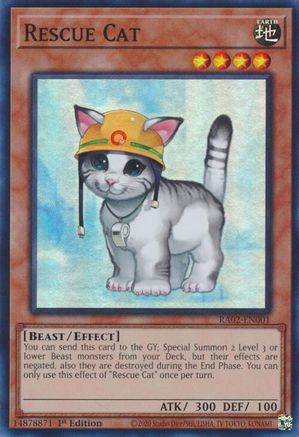 Image of Rescue Cat [RA02-EN001] Super Rare