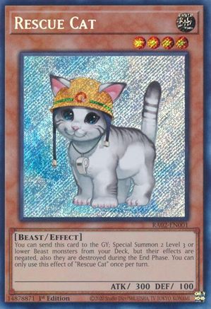 Image of Rescue Cat (Secret Rare) [RA02-EN001] Secret Rare