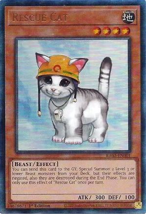 Image of Rescue Cat (PUR) [RA02-EN001] Prismatic Ultimate Rare