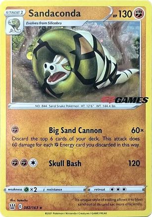 Image of Sandaconda (082/163) (EB Games Exclusive) [Sword & Shield: Battle Styles]